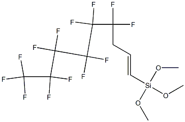 1-[Trimethoxysilyl]-4,4,5,5,6,6,7,7,8,8,9,9,9-tridecafluoro-1-nonene 구조식 이미지