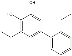 4-(2-Ethylphenyl)-6-ethylbenzene-1,2-diol 구조식 이미지