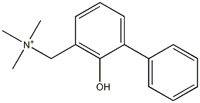 2-Hydroxy-N,N,N-trimethyl-1,1'-biphenyl-3-methanaminium 구조식 이미지