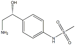 (R)-2-Amino-1-[4-[(methylsulfonyl)amino]phenyl]ethanol Structure