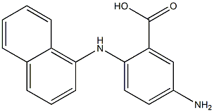 5-Amino-2-(1-naphtylamino)benzoic acid Structure