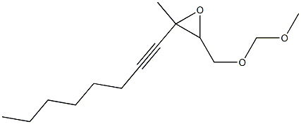 2,3-Epoxy-1-(methoxymethoxy)-3-methyl-4-undecyne 구조식 이미지