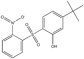 5-tert-Butyl-2-[(2-nitrophenyl)sulfonyl]phenol Structure