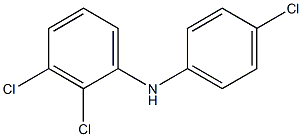 2,3-Dichlorophenyl 4-chlorophenylamine 구조식 이미지