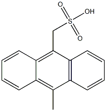 (10-Methylanthracen-9-yl)methanesulfonic acid Structure