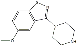 5-Methoxy-3-(1-piperazinyl)-1,2-benzisothiazole 구조식 이미지