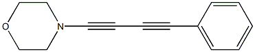 4-Phenyl-1-morpholino-1,3-butanediyne 구조식 이미지