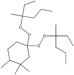 3,3,4-Trimethyl-1,1-bis(1-ethyl-1-methylbutylperoxy)cyclohexane Structure