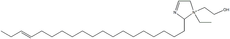 1-Ethyl-1-(2-hydroxyethyl)-2-(16-nonadecenyl)-3-imidazoline-1-ium 구조식 이미지