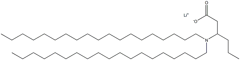 3-(Dinonadecylamino)hexanoic acid lithium salt 구조식 이미지