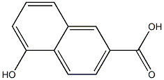 5-Hydroxy-2-naphthoic acid 구조식 이미지