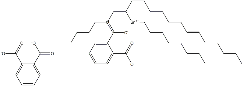 Bis[phthalic acid 1-(7-tridecenyl)]dioctyltin(IV) salt Structure