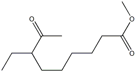 7-Ethyl-8-oxononanoic acid methyl ester 구조식 이미지