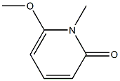 1-Methyl-6-methoxy-2(1H)-pyridone Structure