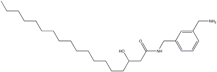 3-Hydroxy-N-(3-aminomethylbenzyl)stearamide 구조식 이미지