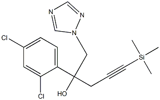 1-(2,4-Dichlorophenyl)-1-[3-(trimethylsilyl)-2-propynyl]-2-(1H-1,2,4-triazol-1-yl)ethanol Structure