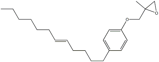 4-(5-Dodecenyl)phenyl 2-methylglycidyl ether Structure