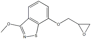 3-Methoxy-7-(oxiranylmethoxy)-1,2-benzisothiazole 구조식 이미지