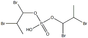 Phosphoric acid hydrogen bis(1,2-dibromopropyl) ester 구조식 이미지