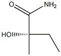 [S,(-)]-2-Hydroxy-2-methylbutyramide Structure