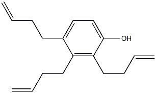 2,3,4-Tri(3-butenyl)phenol 구조식 이미지