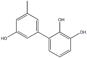 5'-Methyl-1,1'-biphenyl-2,3,3'-triol Structure