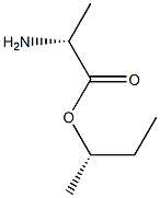 (S)-2-Aminopropanoic acid (R)-1-methylpropyl ester Structure