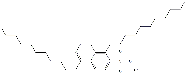 1,5-Diundecyl-2-naphthalenesulfonic acid sodium salt 구조식 이미지