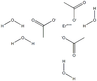 Erbium triacetate tetrahydrate Structure