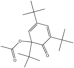 2-Acetoxy-2,4,6-tri-tert-butylcyclohexa-3,5-dien-1-one Structure