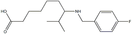 7-[[(4-Fluorophenyl)methyl]amino]-8-methylnonanoic acid Structure