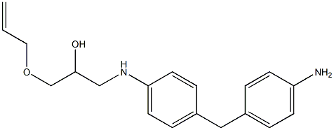 1-Allyloxy-3-[4-(4-aminobenzyl)phenylamino]-2-propanol Structure