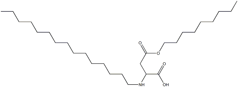 2-Pentadecylamino-3-(nonyloxycarbonyl)propionic acid 구조식 이미지