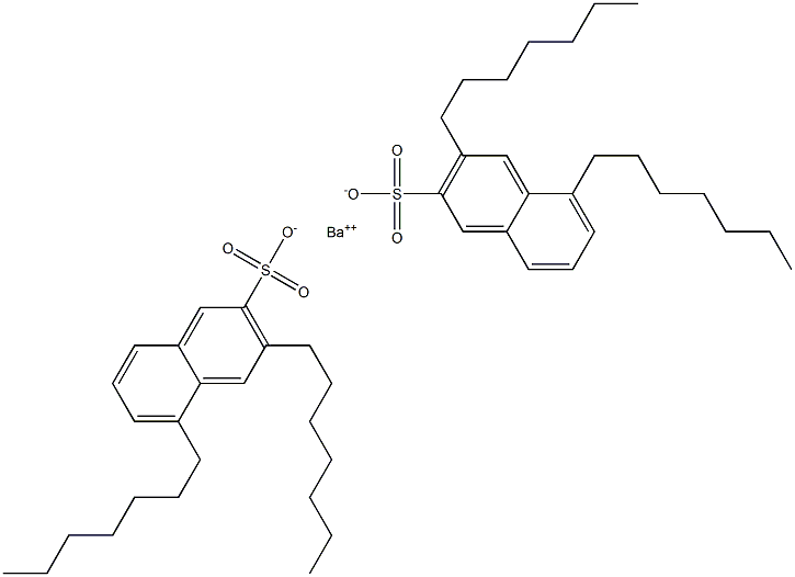 Bis(3,5-diheptyl-2-naphthalenesulfonic acid)barium salt Structure