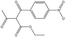 2-(4-Nitrobenzoyl)acetoacetic acid ethyl ester Structure