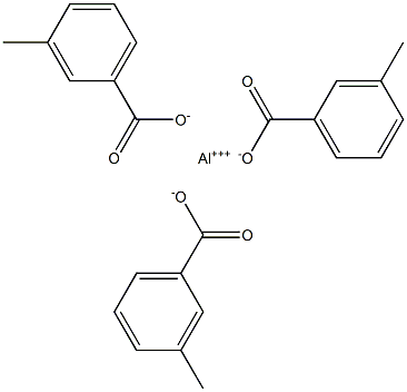 Tris(3-methylbenzoic acid)aluminum salt Structure