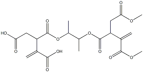 3,3'-[1,2-Dimethylethylenebis(oxycarbonyl)]bis(1-butene-2,4-dicarboxylic acid dimethyl) ester 구조식 이미지
