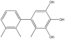 5-(2,3-Dimethylphenyl)-4-methylbenzene-1,2,3-triol 구조식 이미지