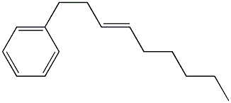 (E)-1-Phenyl-3-nonene 구조식 이미지