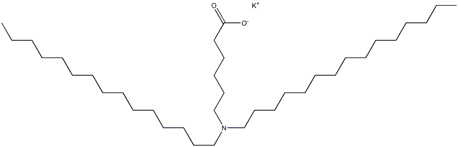 6-(Dipentadecylamino)hexanoic acid potassium salt 구조식 이미지