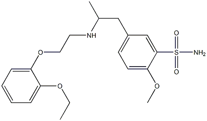 2-Methoxy-5-[2-[[2-(2-ethoxyphenoxy)ethyl]amino]propyl]benzenesulfonamide Structure