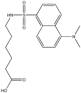 6-[5-(Dimethylamino)-1-naphtylsulfonylamino]hexanoic acid Structure