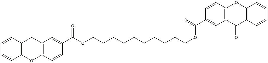 9-Oxo[2,2'-[decamethylenebis(oxycarbonyl)]bis[9H-xanthene]] Structure