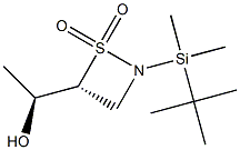 (4R)-2-(tert-Butyldimethylsilyl)-4-[(S)-1-hydroxyethyl]-1,2-thiazetidine 1,1-dioxide 구조식 이미지