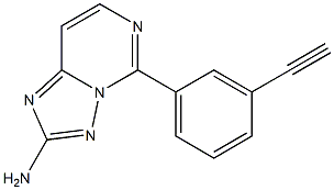 2-Amino-5-[3-ethynylphenyl][1,2,4]triazolo[1,5-c]pyrimidine Structure