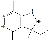 1,2-Dihydro-3,7-dimethyl-3-ethyl-3H-pyrazolo[3,4-d]pyridazin-4(5H)-one Structure