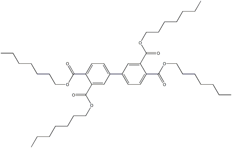 1,1'-Biphenyl-3,3',4,4'-tetracarboxylic acid tetraheptyl ester 구조식 이미지