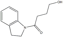 1-[(2,3-Dihydro-1H-indol)-1-yl]-4-hydroxybutan-1-one 구조식 이미지