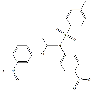 N-[1-[(3-Nitrophenyl)amino]ethyl]-N-(4-nitrophenyl)-4-methylbenzenesulfonamide Structure