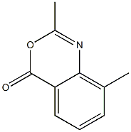 2-Methyl-8-methyl-4H-3,1-benzoxazin-4-one Structure